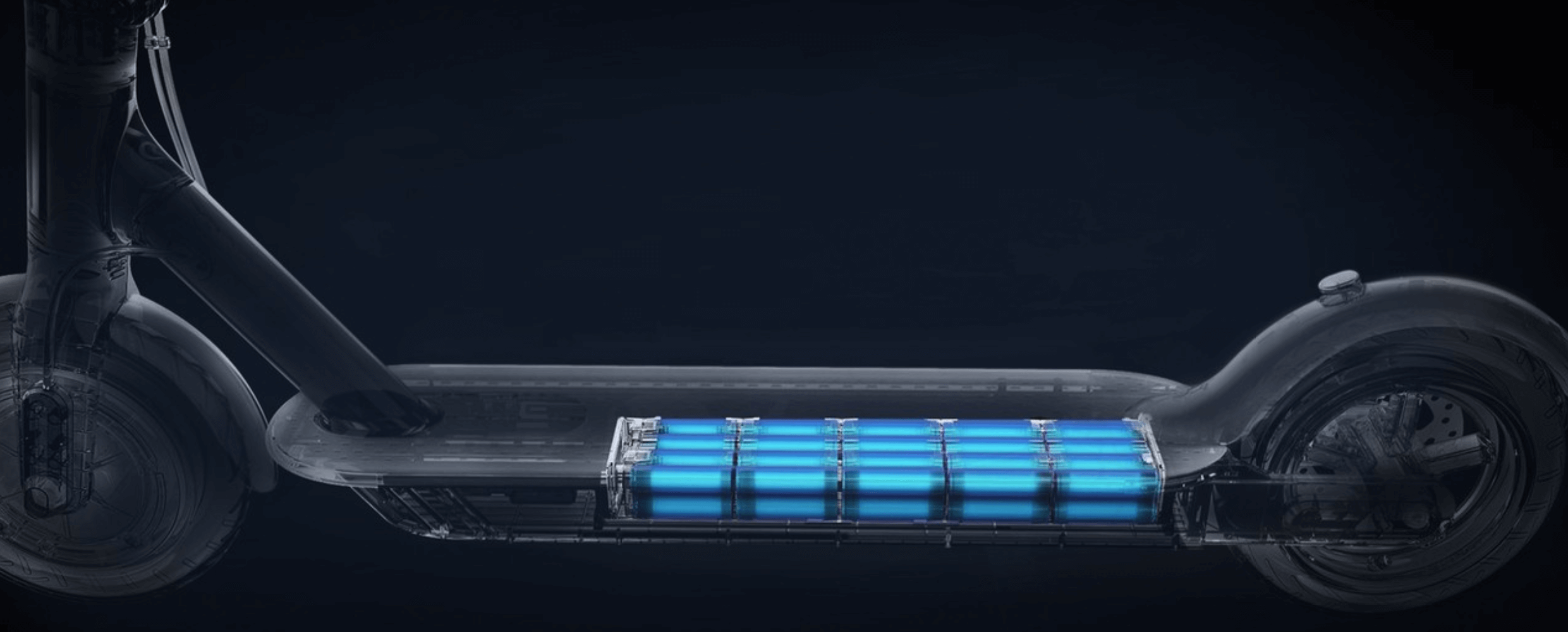 x-ray image of the M365 Pro battery pack