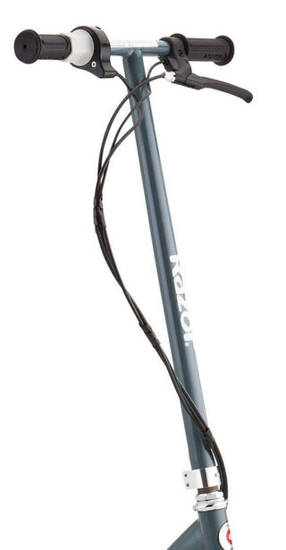 Extended handlebars with brake lever and twist grip throttle