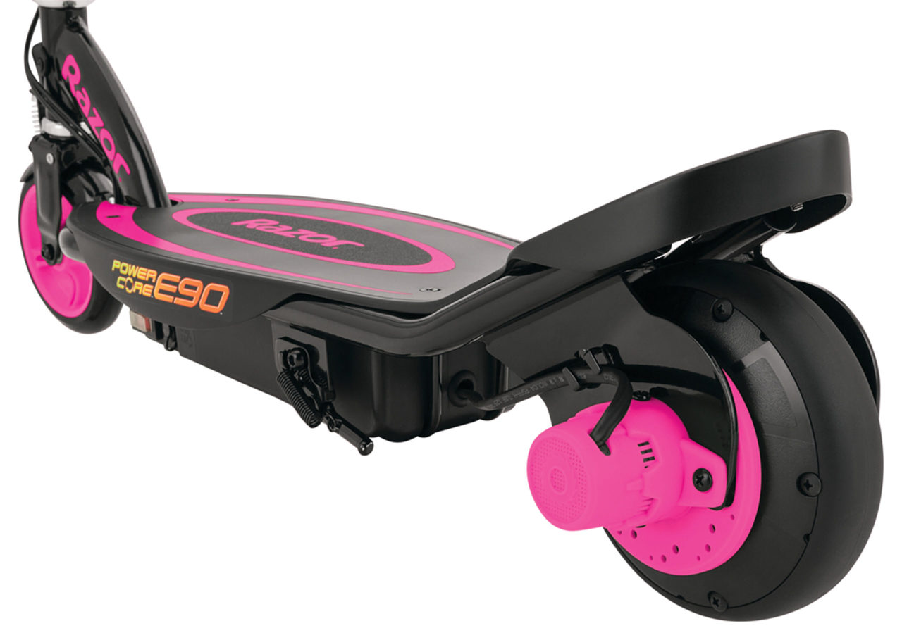 Rear deck shot of the Razor e90 electric power core scooter